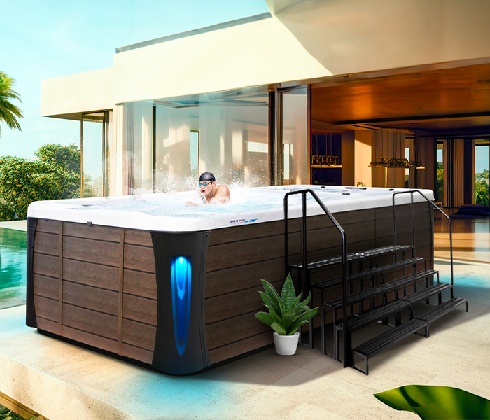 Calspas hot tub being used in a family setting - Tulsa