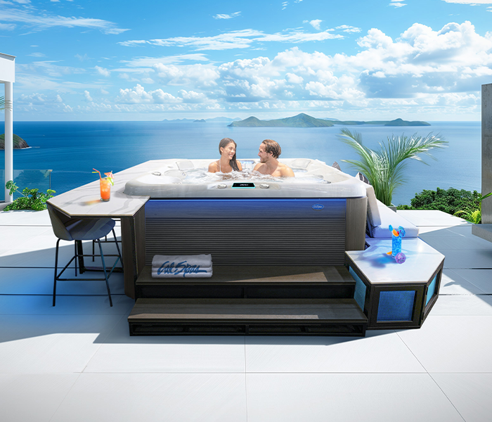 Calspas hot tub being used in a family setting - Tulsa