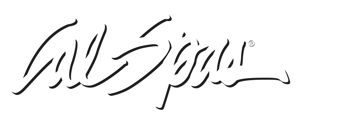 Calspas White logo hot tubs spas for sale Tulsa